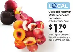 Ralphs California Yellow or White Peaches or Nectarines offer