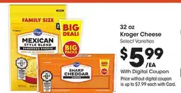 Ralphs 32 oz Kroger Cheese offer
