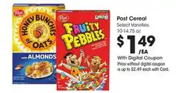Ralphs Post Cereal offer