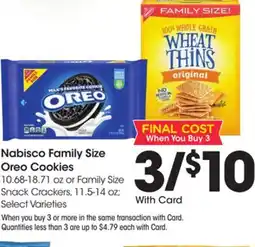 Ralphs Nabisco Family Size Oreo Cookies offer