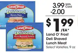 Ralphs Land O'Frost Deli Shaved Lunch Meat offer
