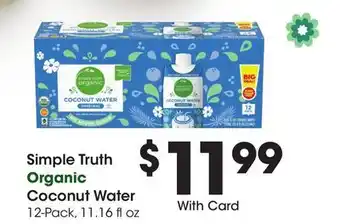 Ralphs Simple Truth Organic Coconut Water offer