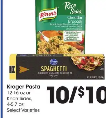 Ralphs Kroger Pasta offer