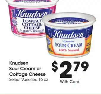 Ralphs Knudsen Sour Cream or Cottage Cheese offer