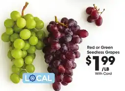 Ralphs Red or Green Seedless Grapes offer