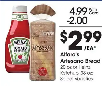Ralphs Alfaro's Artesano Bread offer
