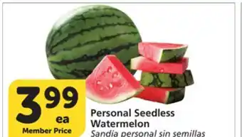 Albertsons Personal Seedless Watermelon offer