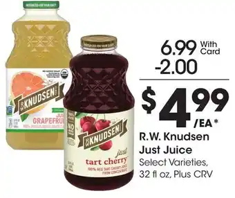Ralphs R.W. Knudsen Just Juice offer