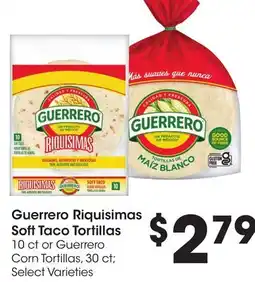 Ralphs Guerrero Riquisimas Soft Taco Tortillas offer