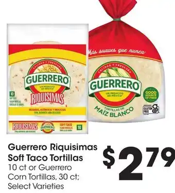 Ralphs Guerrero Riquisimas Soft Taco Tortillas offer