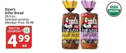 Albertsons Dave's Killer Bread offer