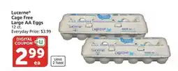 Albertsons Lucerne Cage Free Large AA Eggs offer