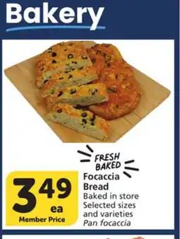Albertsons Focaccia Bread offer