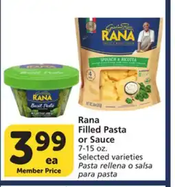 Albertsons Rana Filled Pasta or Sauce offer