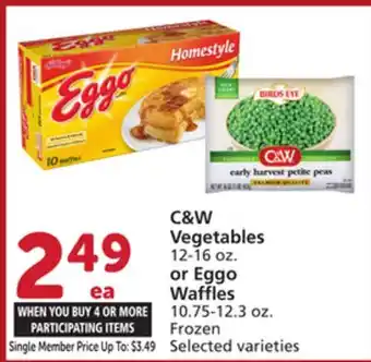 Albertsons C & W Vegetables 12-16 oz. or Eggo Waffles 10.75-12.3 oz offer