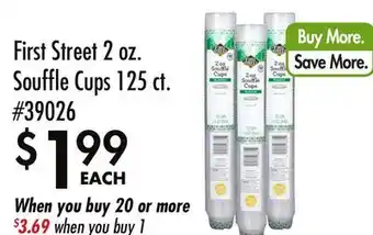 Smart & Final First Street 2 oz. Souffle Cups 125 ct offer