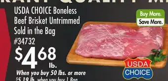Smart & Final USDA CHOICE Boneless Beef Brisket offer