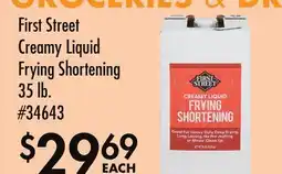 Smart & Final First Street Creamy Liquid Frying Shortening offer