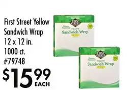 Smart & Final First Street Yellow Sandwich Wrap offer