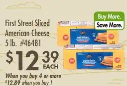 Smart & Final First Street Sliced American Cheese offer