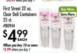 Smart & Final First Street 32 oz. Clear Deli Containers offer