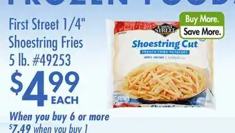 Smart & Final First Street 1/4 Shoestring Fries offer