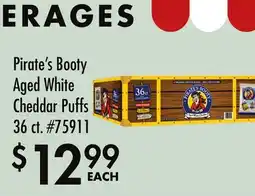 Smart & Final Pirate's Booty Aged White Cheddar Puffs offer
