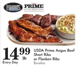 Pavilions USDA Prime Angus Beef Short Ribs or Flanken Ribs offer