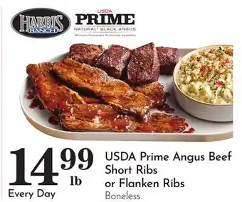 Pavilions USDA Prime Angus Beef Short Ribs or Flanken Ribs offer