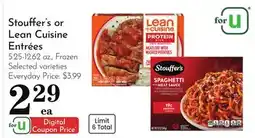 Pavilions Stouffer's or Lean Cuisine Entrées offer