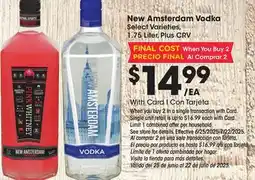 Ralphs New Amsterdam Vodka offer