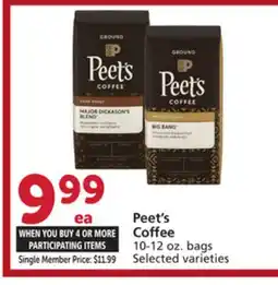 Vons Peet's Coffee offer