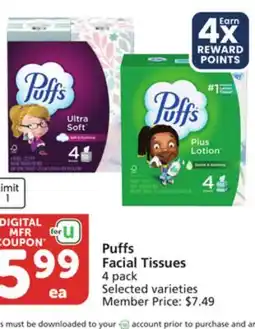 Vons Puffs Facial Tissues offer