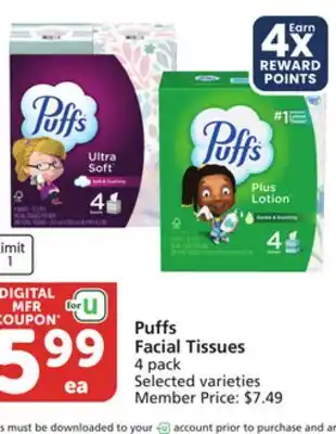 Vons Puffs Facial Tissues offer