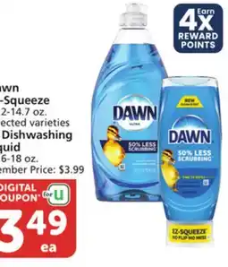 Vons Dawn EZ-Squeeze 12.2-14.7 oz. Selected varieties or Dishwashing Liquid 14.6-18 oz offer