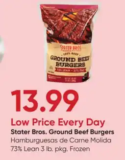 Stater Bros Stater Bros. Ground Beef Burgers offer