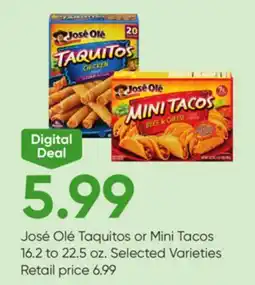 Stater Bros José Olé Taquitos or Mini Tacos offer