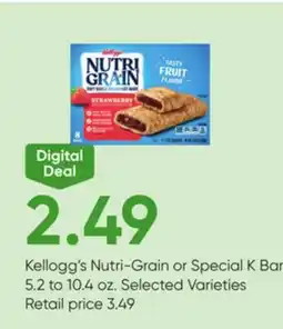 Stater Bros Kellogg's Nutri-Grain or Special K Bars offer