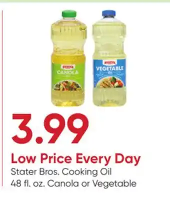 Stater Bros Stater Bros. Cooking Oil offer