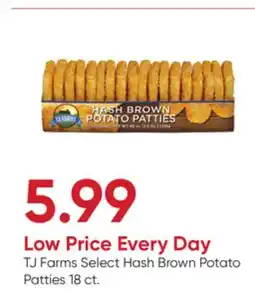 Stater Bros TJ Farms Select Hash Brown Potato Patties offer