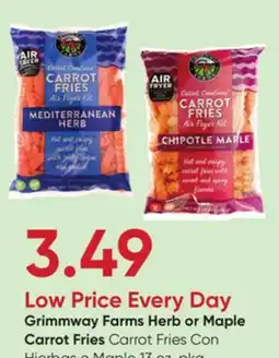 Stater Bros Grimmway Farms Herb or Maple Carrot Fries offer