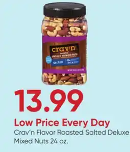 Stater Bros Crav'n Flavor Roasted Salted Deluxe Mixed Nuts offer