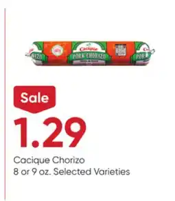 Stater Bros Cacique Chorizo offer