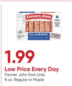 Stater Bros Farmer John Pork Links offer