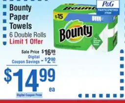 Smart & Final Bounty Paper Towels offer