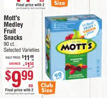 Smart & Final Mott's Medley Fruit Snacks offer