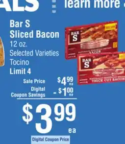 Smart & Final Bar S Sliced Bacon offer