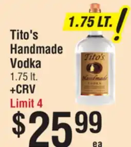 Smart & Final Tito's Handmade Vodka offer