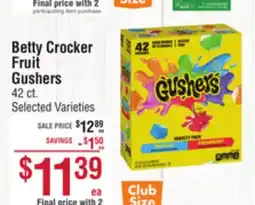 Smart & Final Betty Crocker Fruit Gushers offer