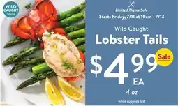 Fresh Thyme Wild Lobster Tails offer